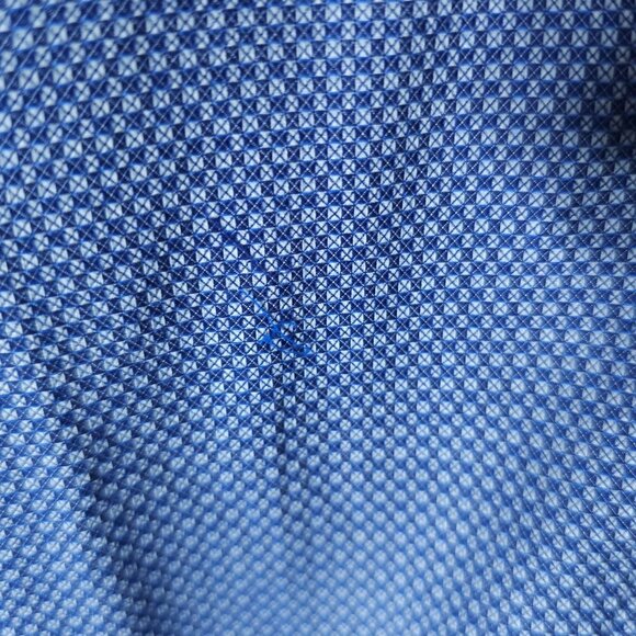 Johnston & Murphy Men's Large Blue L/S Shirt - Picture 4 of 11